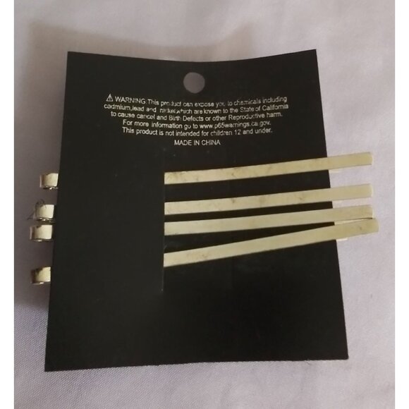 Chloe Pin Rhinestone Hair Bobby Pins Set of 4 - Picture 2 of 3